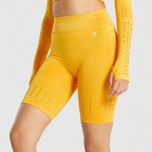 Gymshark Yellow Athletic Shorts